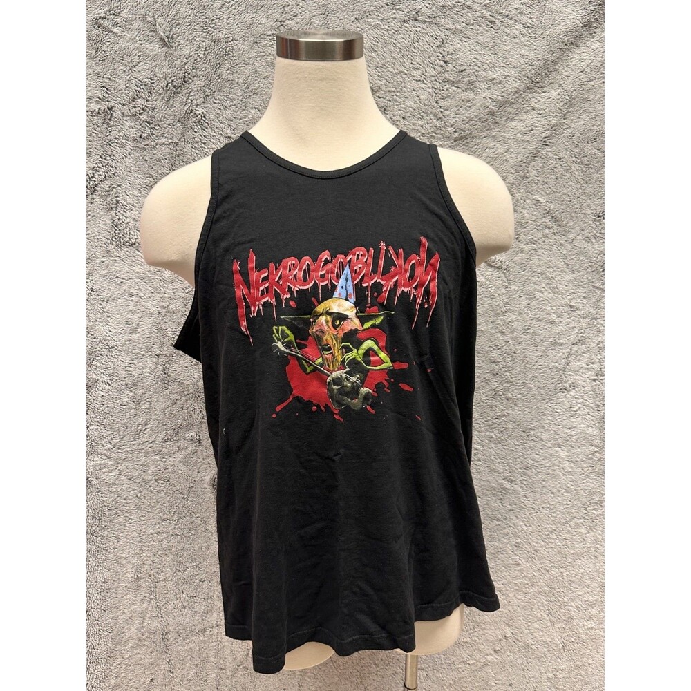 Vintage Y2K Nekrogoblikon Band Tank Top‎ 2XL Alstyle Metal Graphic Tee